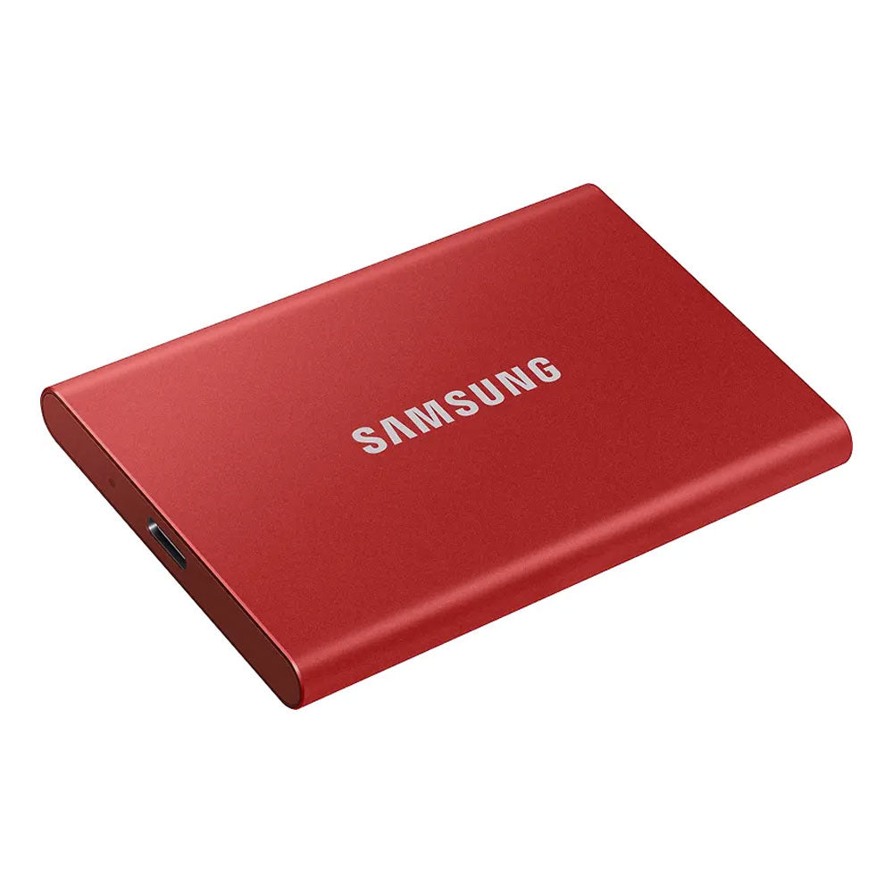 Samsung T7 -ulkoinen SSD-levy, 1 Tt - punainen