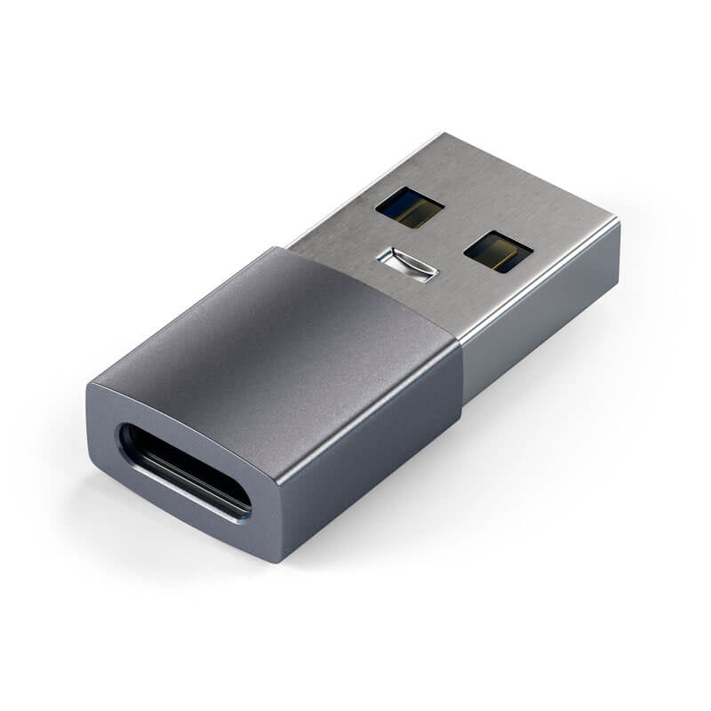 Satechi USB to USB-C -sovitin - tähtiharmaa