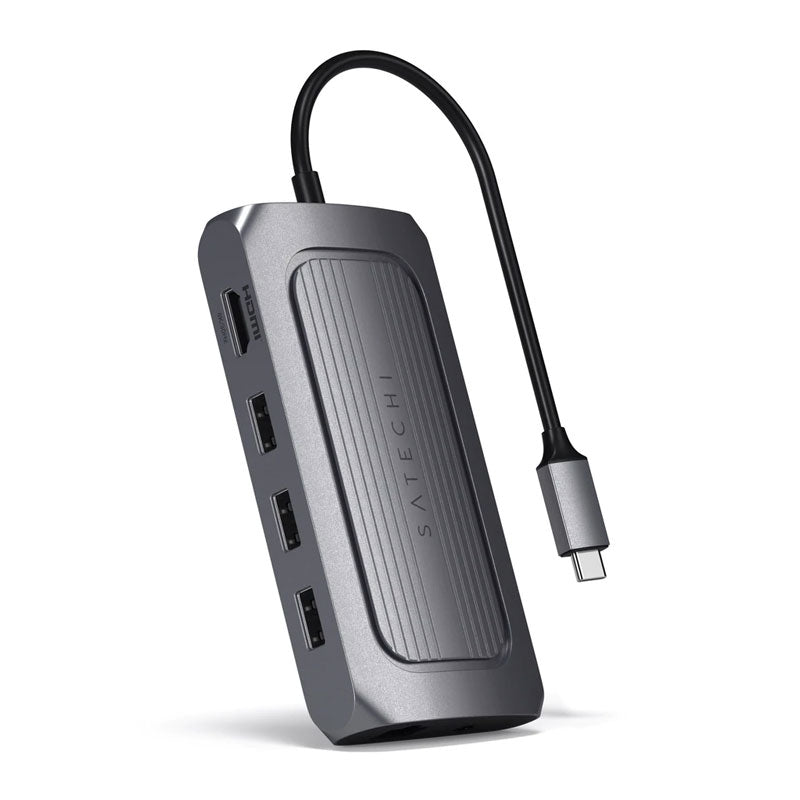 Satechi USB4 (USB-C) Multiport 8K -sovitin - tähtiharmaa