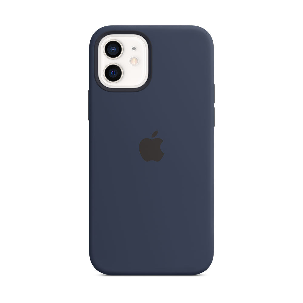 iPhone 12:n | 12 Pron silikonikuori MagSafella - matruusinsininen