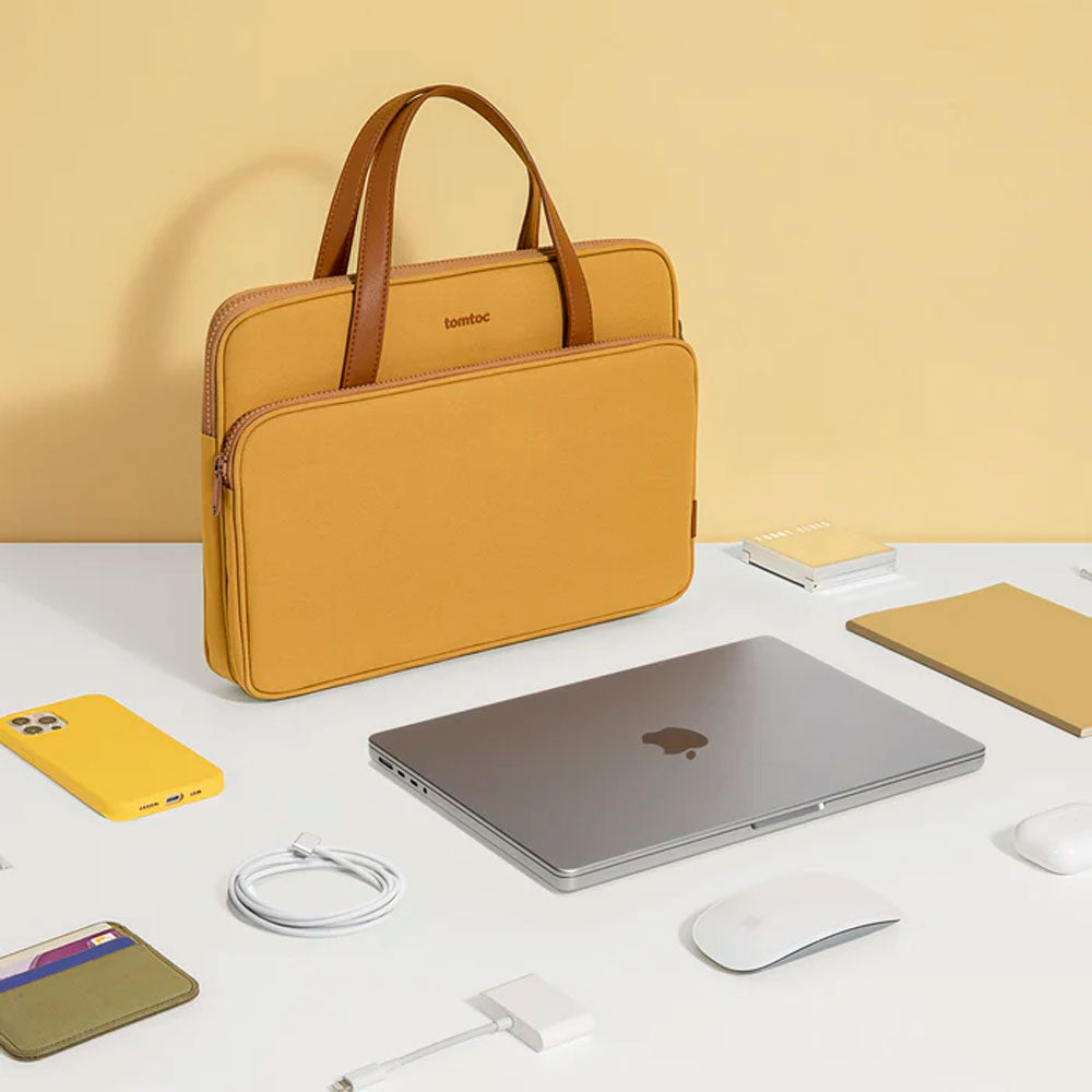 Tomtoc The Her-H21 laukku 14" MacBook Prolle - keltainen