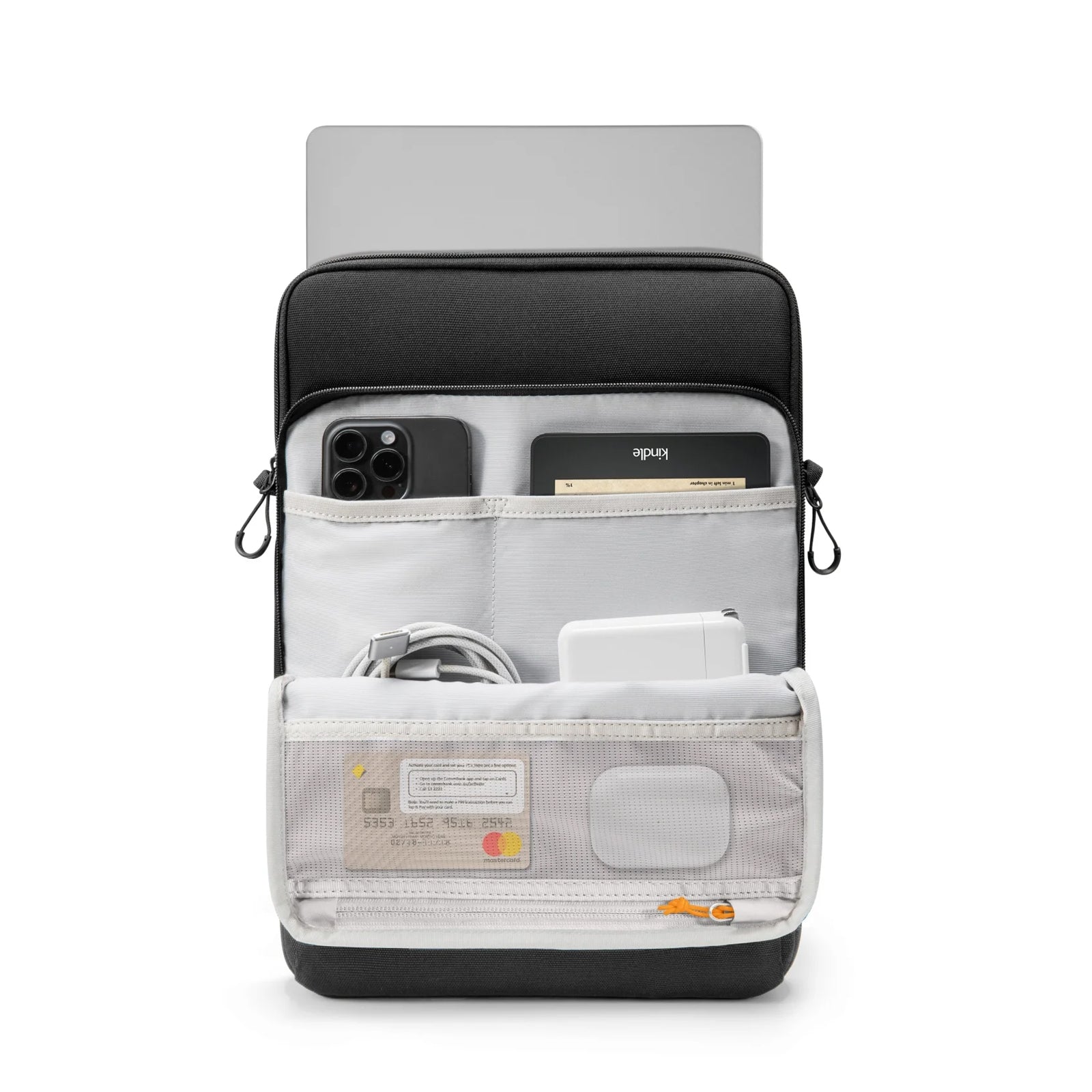 tomtoc DefenderACE-A03 MacBook Pro 16" olkalaukku - musta