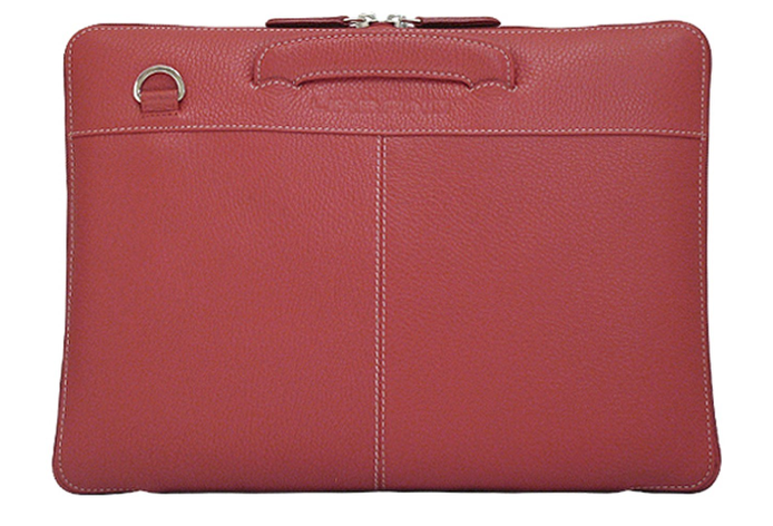 Urbano Attache nahkalaukku punainen, MB Pro 15" ja  16"