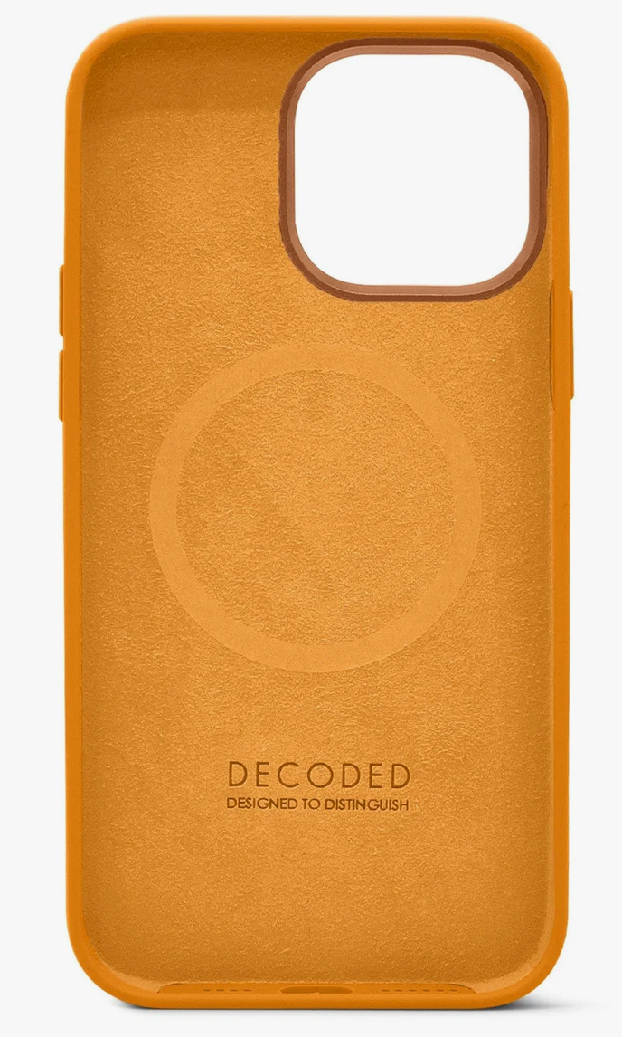 Decoded iPhone 14 Pro silikonikuori MagSafella - Aprikoosin oranssi