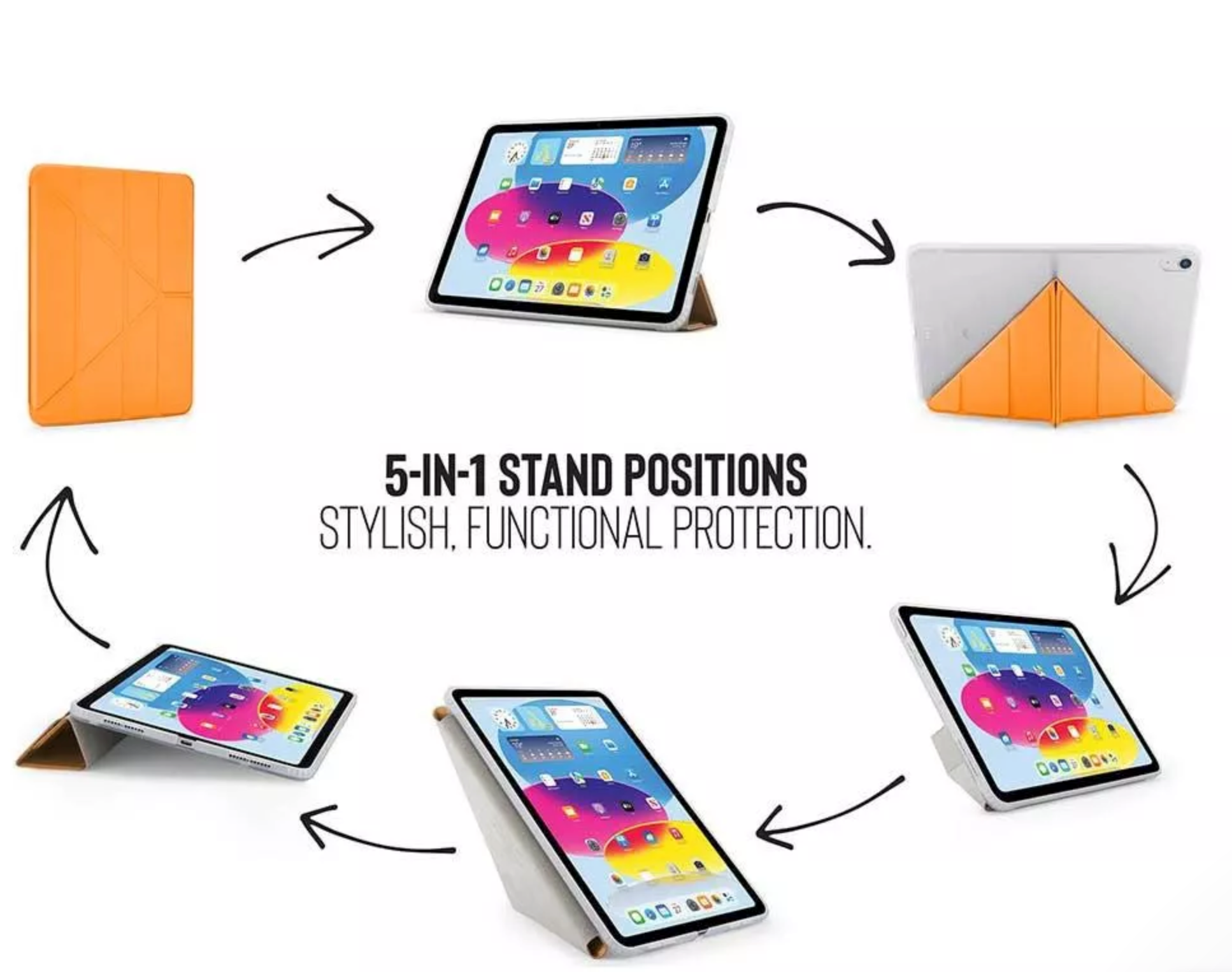 Pipetto Origami iPad 10.9" ja 11" suojus - vaalean sininen