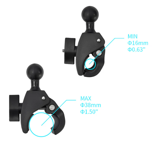 ARMOR-X X-P7T ONE-LOCK -pikalukittava putkikiinnike iPadille ja tableteille