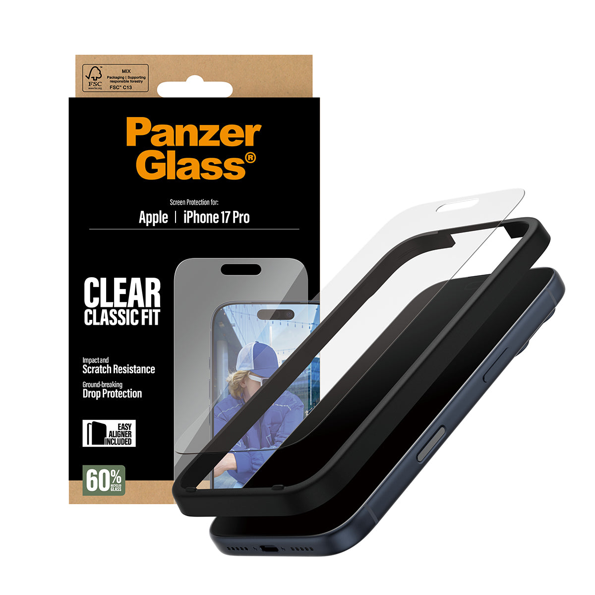 PanzerGlass panssarilasi iPhone 17 Pro