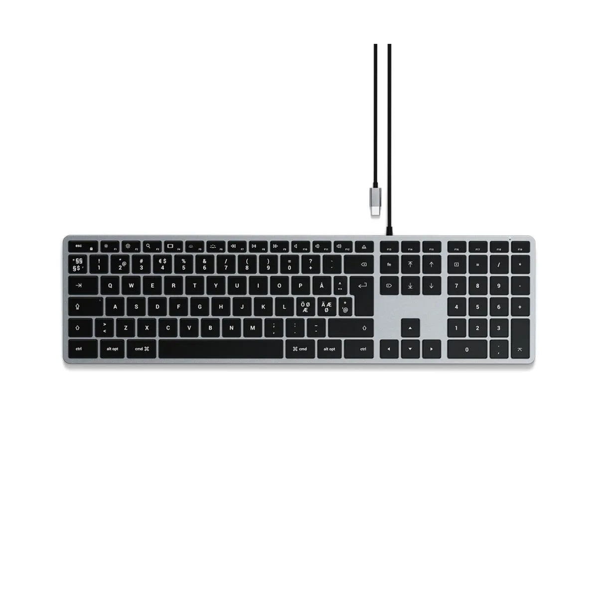 Satechi W3 USB-C langallinen näppäimistö Macille