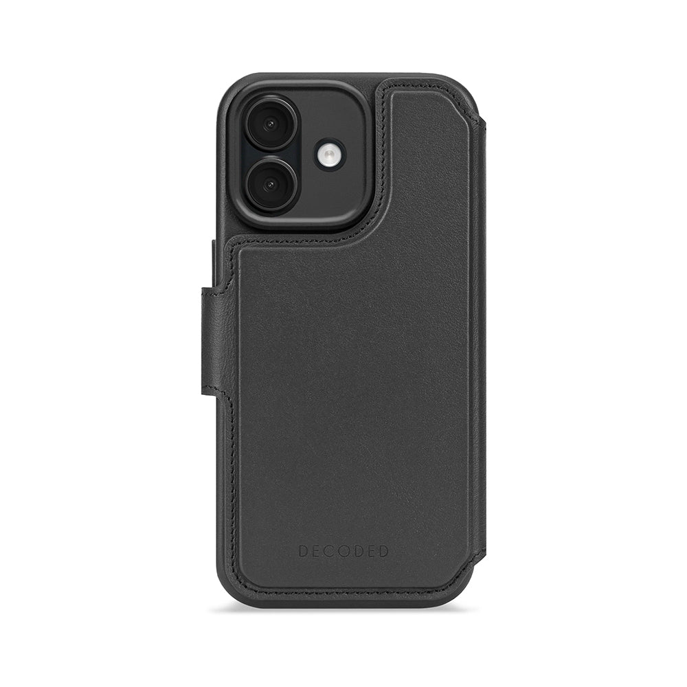 Decoded irroitettava lompakko- ja suojakuori iPhone 17 - musta