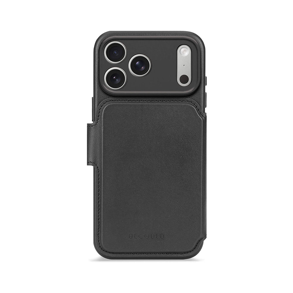 Decoded irroitettava lompakko- ja suojakuori iPhone 17 Pro Max - musta