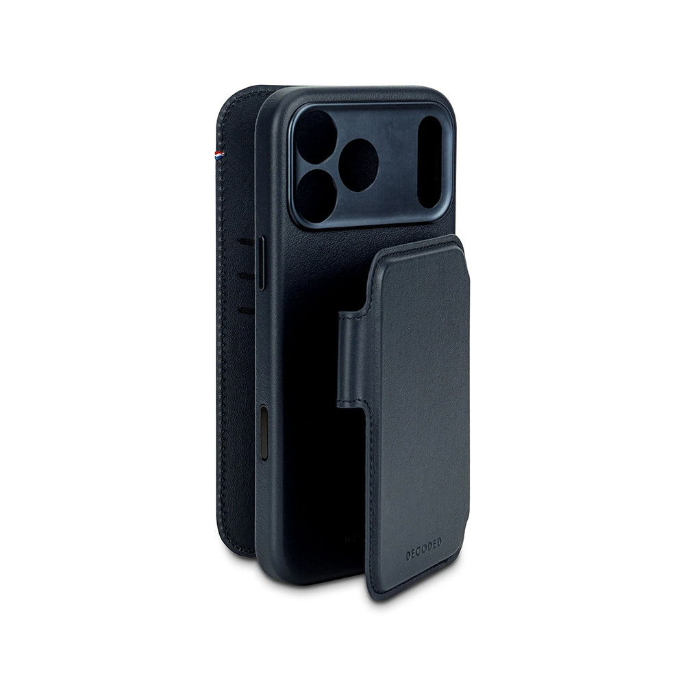Decoded irroitettava lompakko- ja suojakuori iPhone 17 Pro Max - sininen