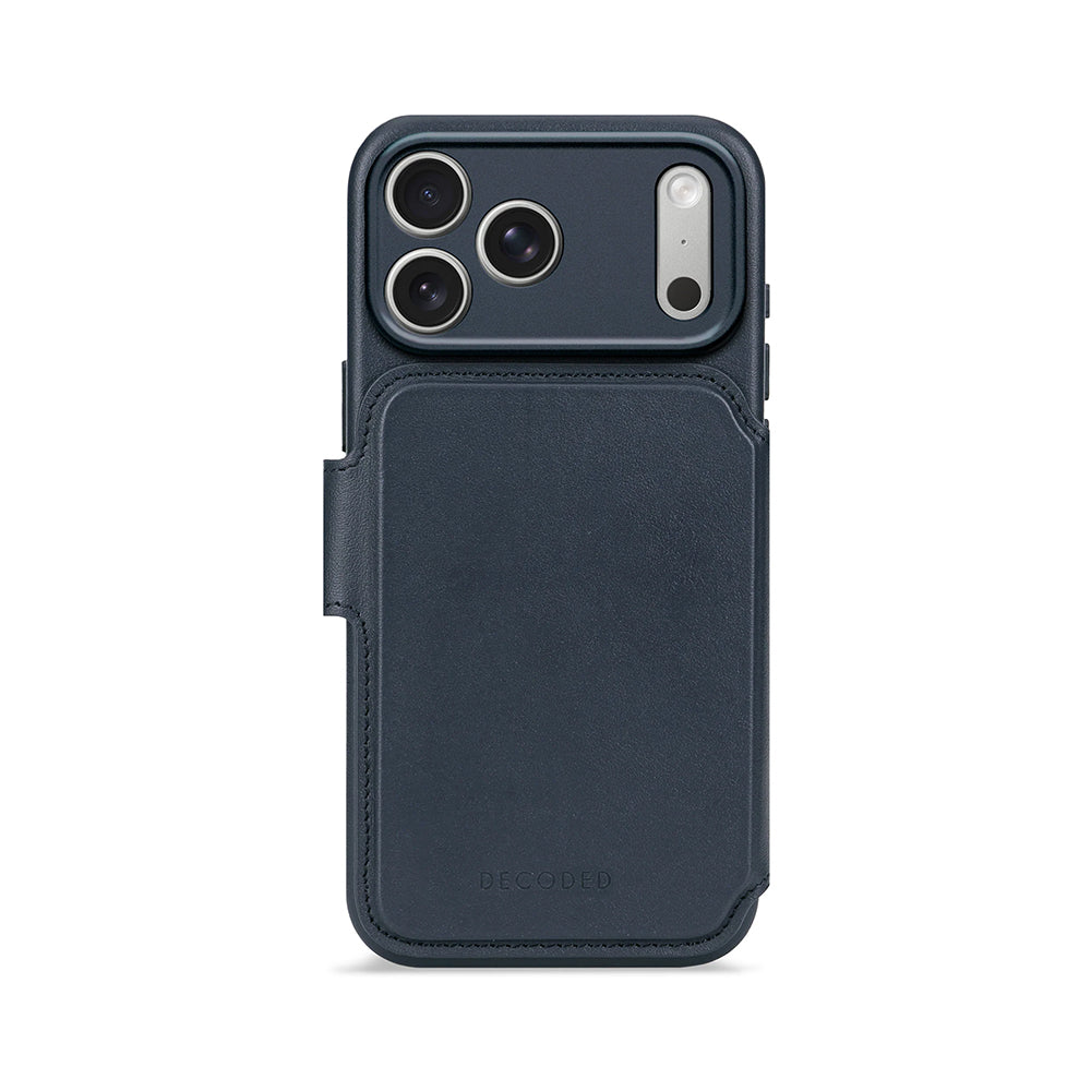 Decoded irroitettava lompakko- ja suojakuori iPhone 17 Pro Max - sininen