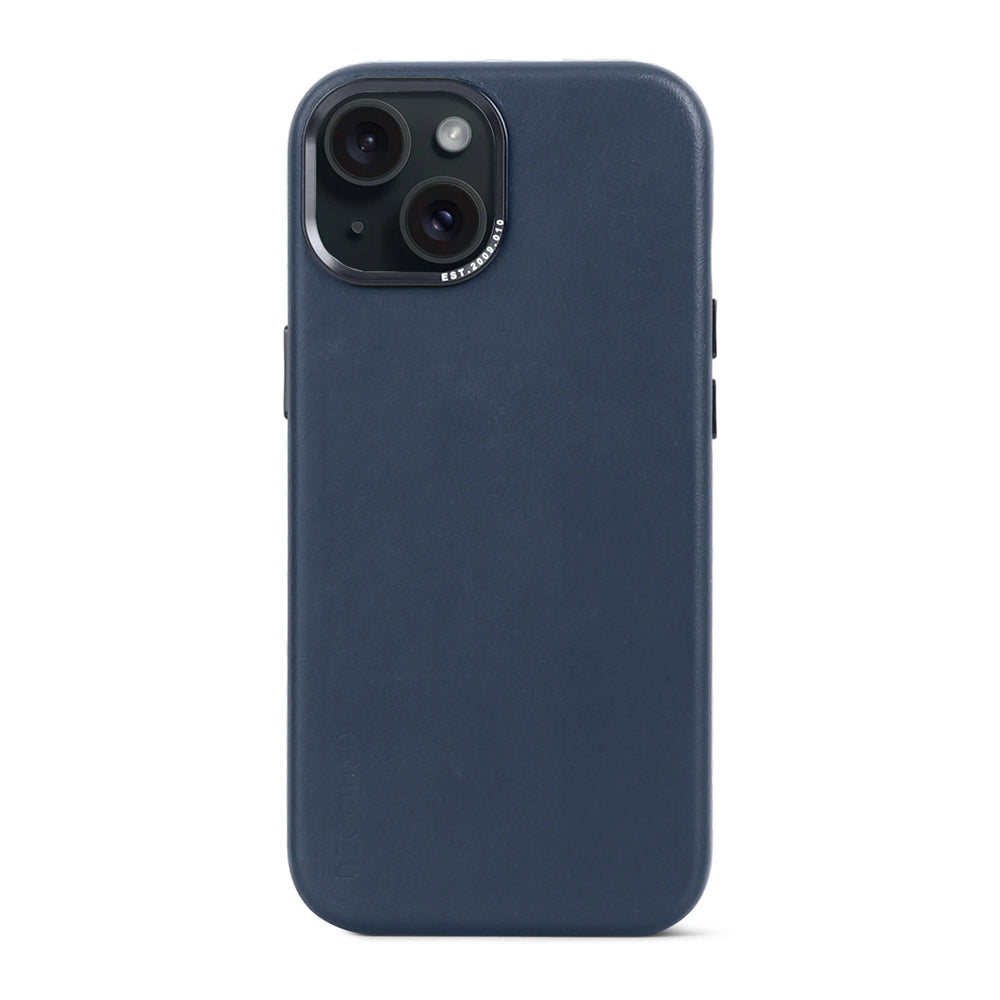 Decoded nahkakuori iPhone 15 - sininen