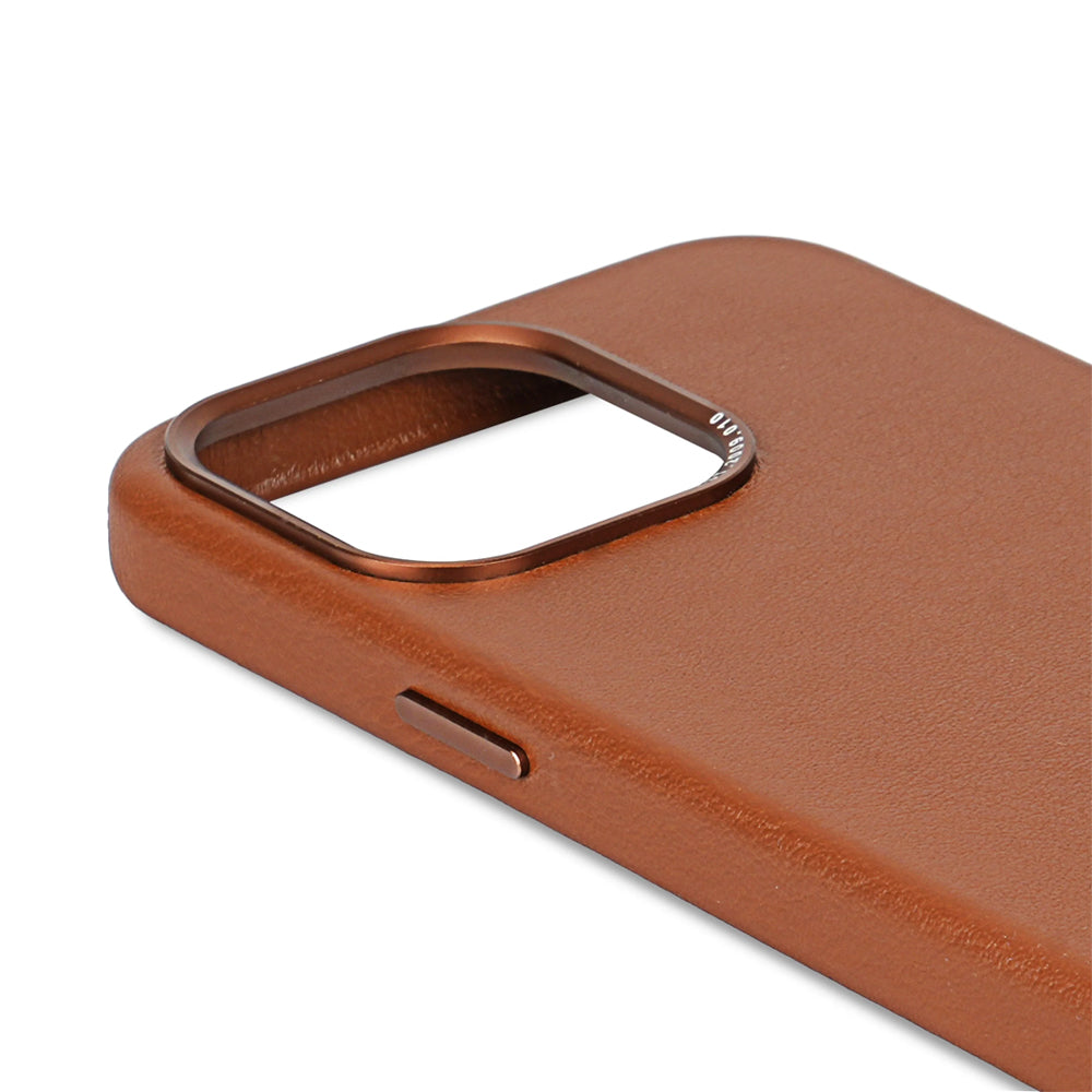 Decoded nahkakuori iPhone 15 Pro Max - ruskea