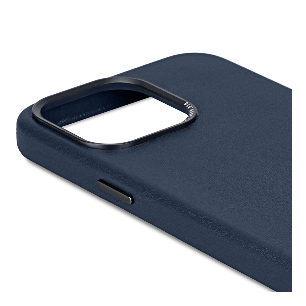 Decoded nahkakuori iPhone 15 Pro - sininen