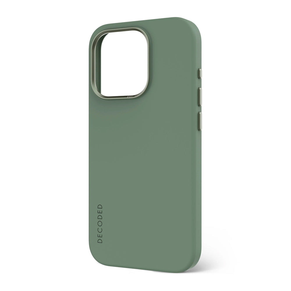 Decoded iPhone 15 Pro silikonikuori MagSafella - vihreä