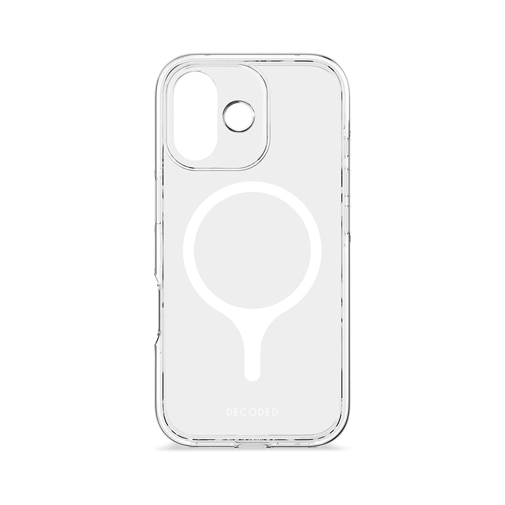 Decoded iPhone 17 DropTec suojakuori MagSafella - läpinäkyvä