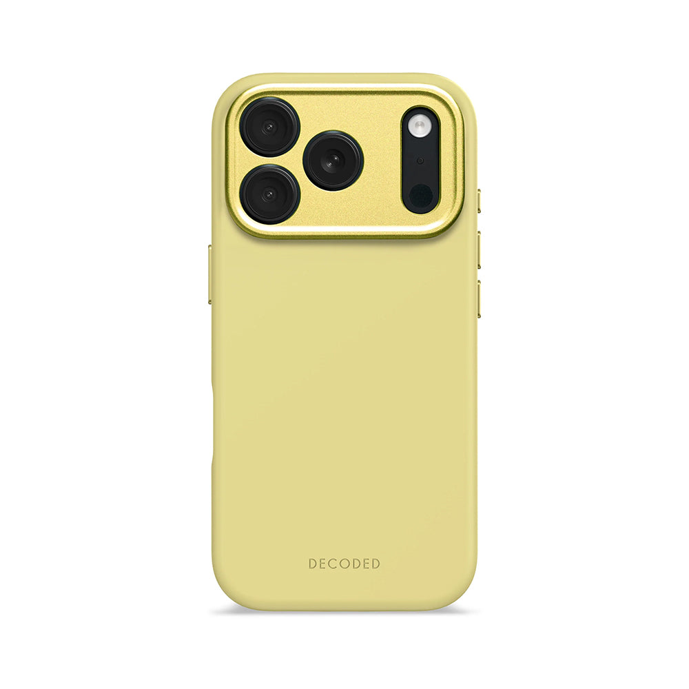 Decoded iPhone 17 Pro silikonikuori MagSafella - keltainen