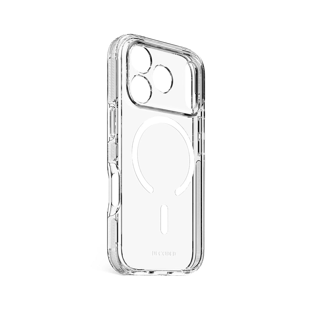 Decoded iPhone 17 Pro Max DropTec suojakuori MagSafella - läpinäkyvä