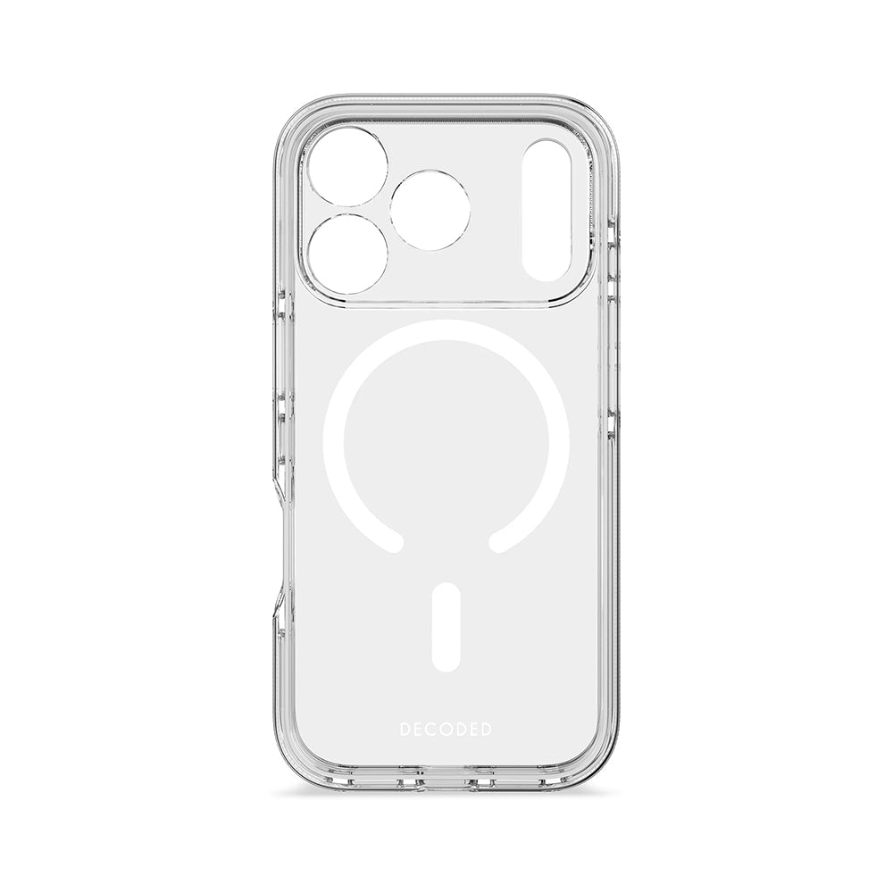 Decoded iPhone 17 Pro Max DropTec suojakuori MagSafella - läpinäkyvä