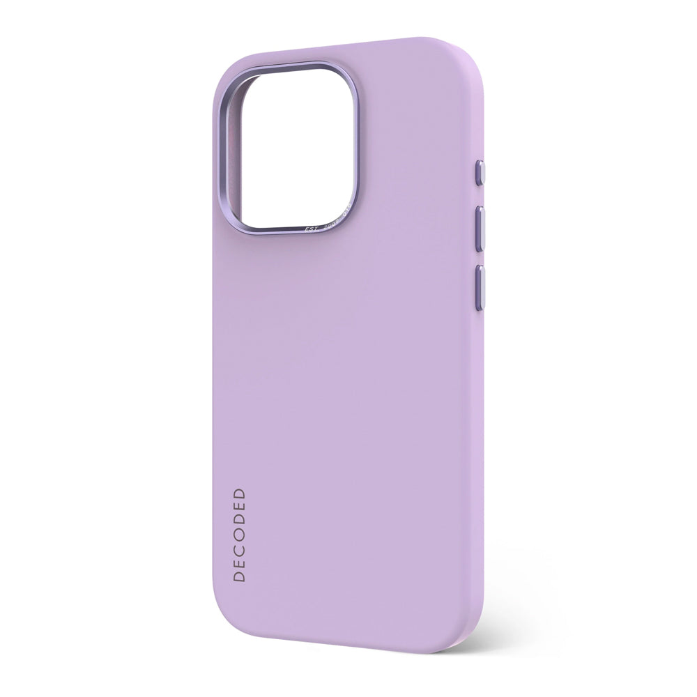 Decoded iPhone 15 Pro silikonikuori MagSafella - laventeli