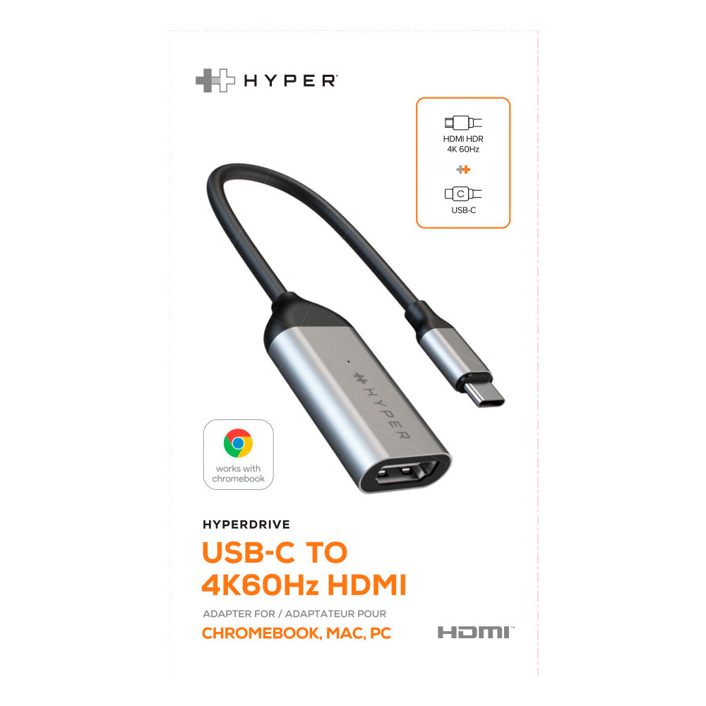 Hyper HyperDrive USB-C to 4K 60Hz HDMI -sovitin