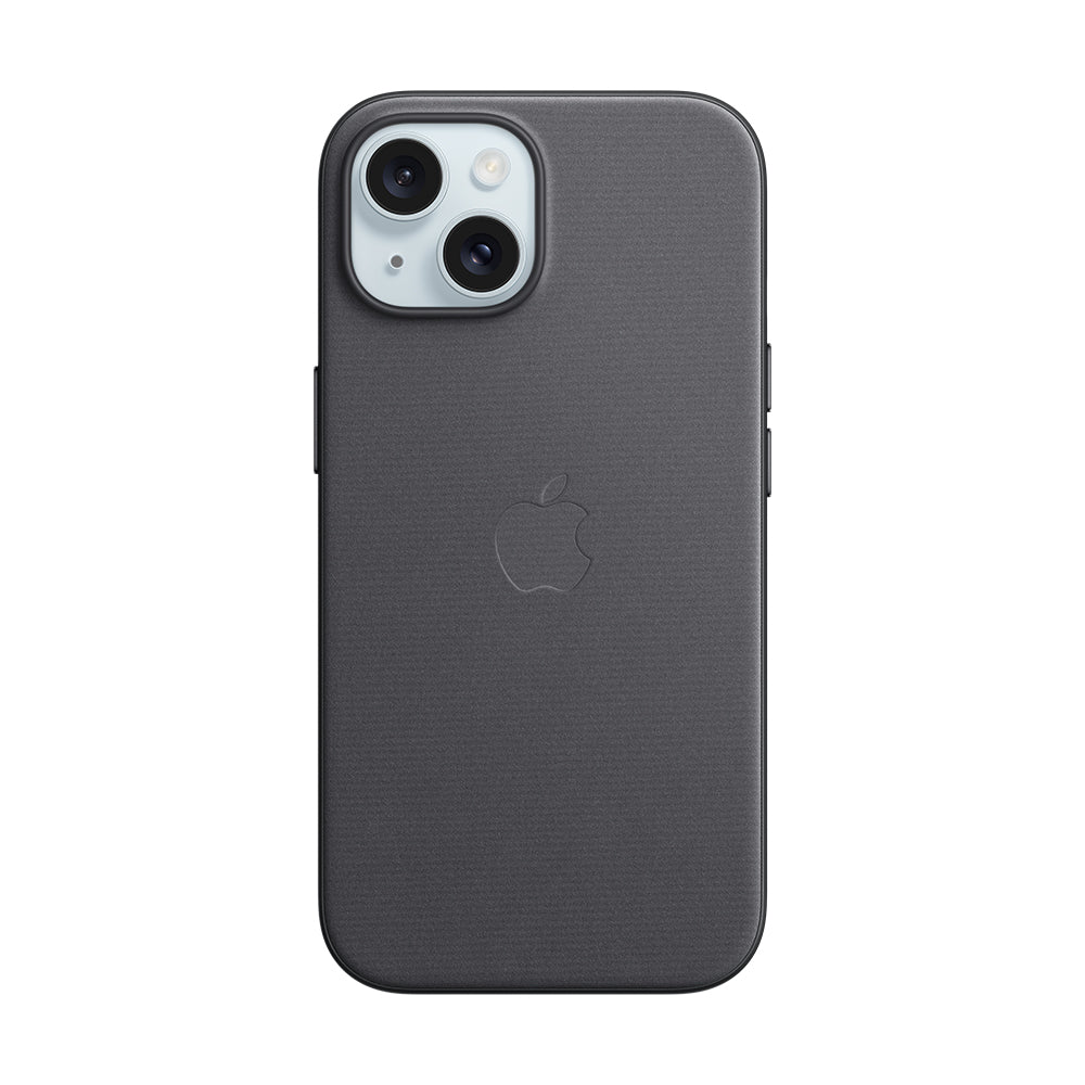 iPhone 15:n FineWoven-kuori MagSafella - musta