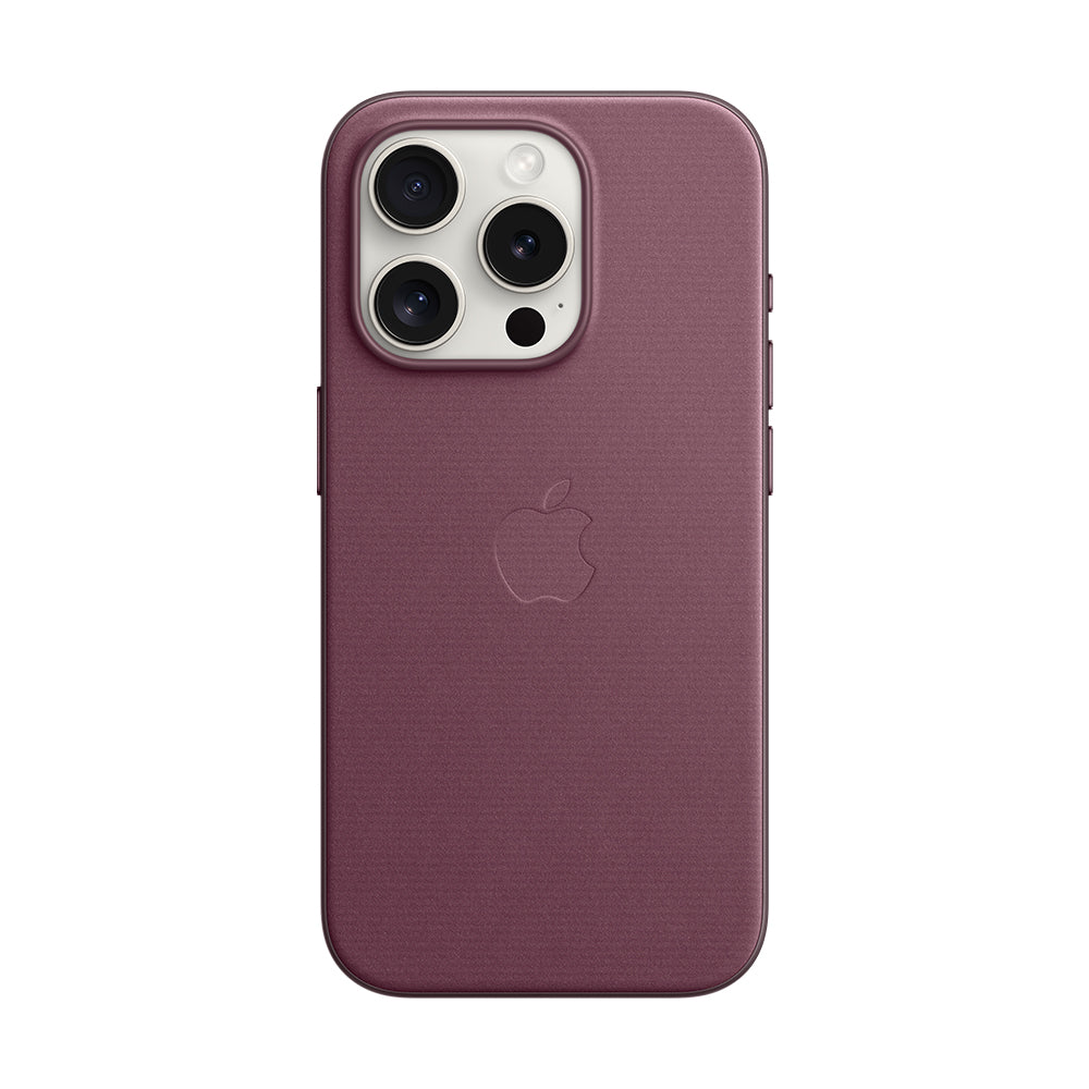 iPhone 15 Pron FineWoven-kuori MagSafella - mulperinpunainen
