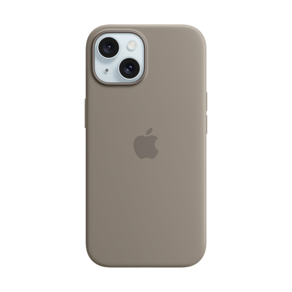 iPhone 15:n MagSafe-silikonikuori - savenruskea