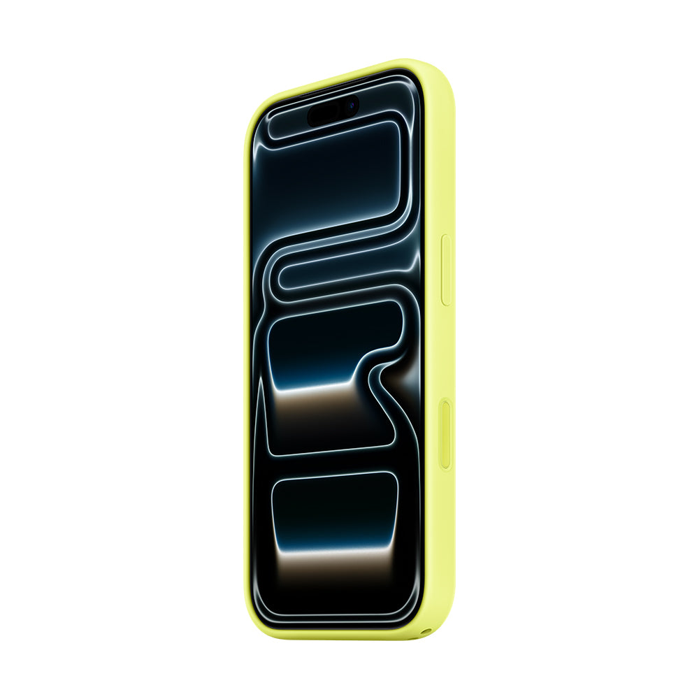 iPhone 17 Pro Maxin MagSafe-silikonikuori - neonkeltainen