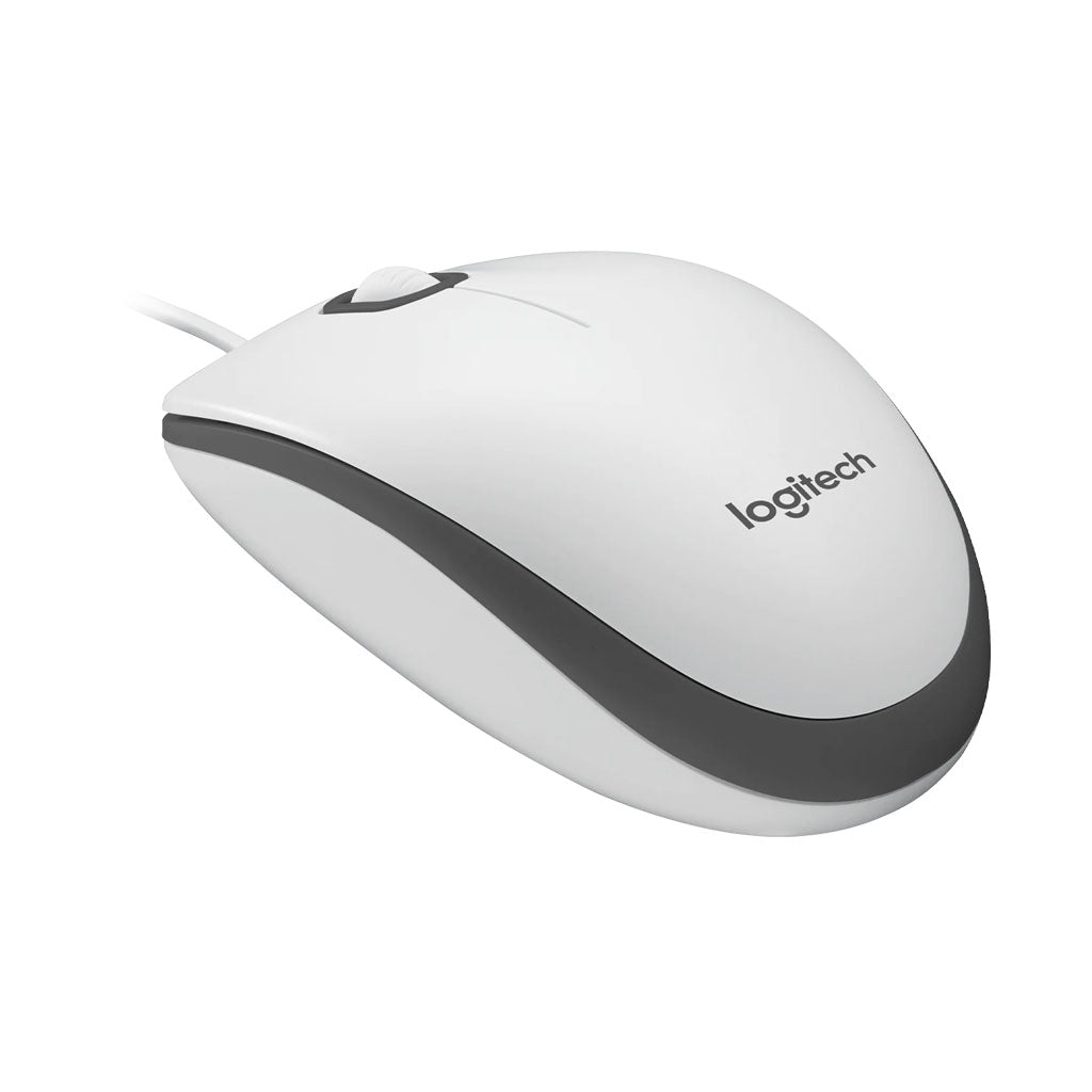 Logitech M100 langallinen USB hiiri, valkoinen