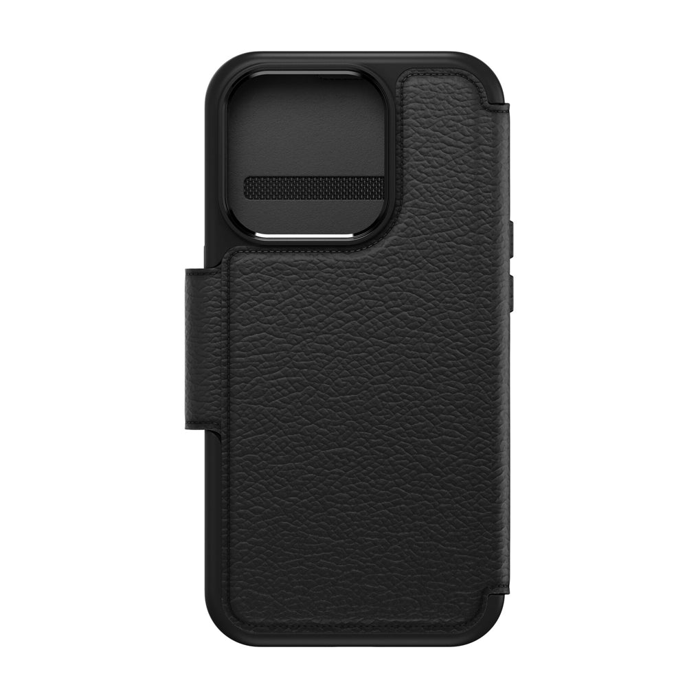 Otterbox Strada MagSafe iPhone 15 Pro lompakkokotelo - musta