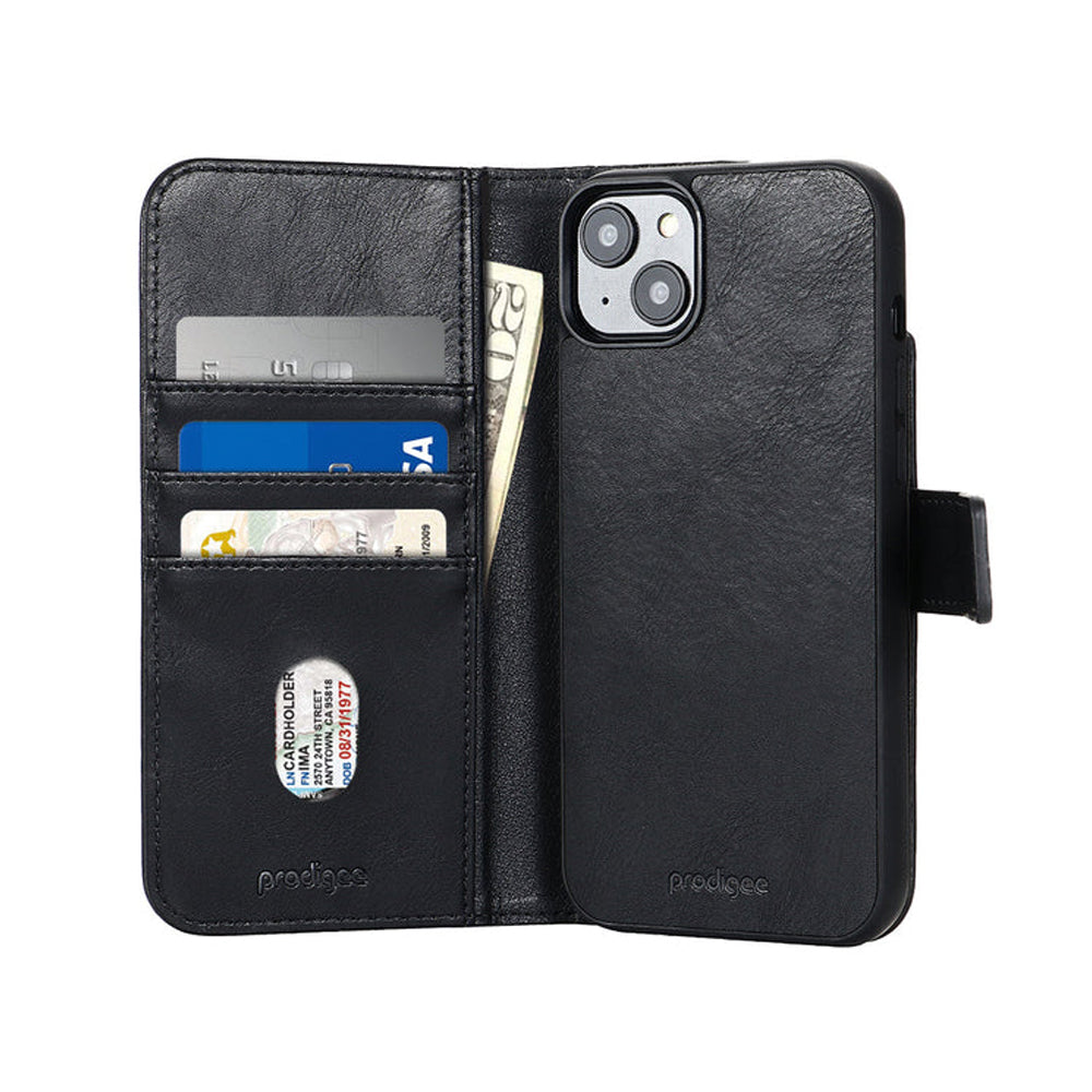 Prodigee irroitettava lompakko- ja suojakuori MagSafella iPhone 15 - musta