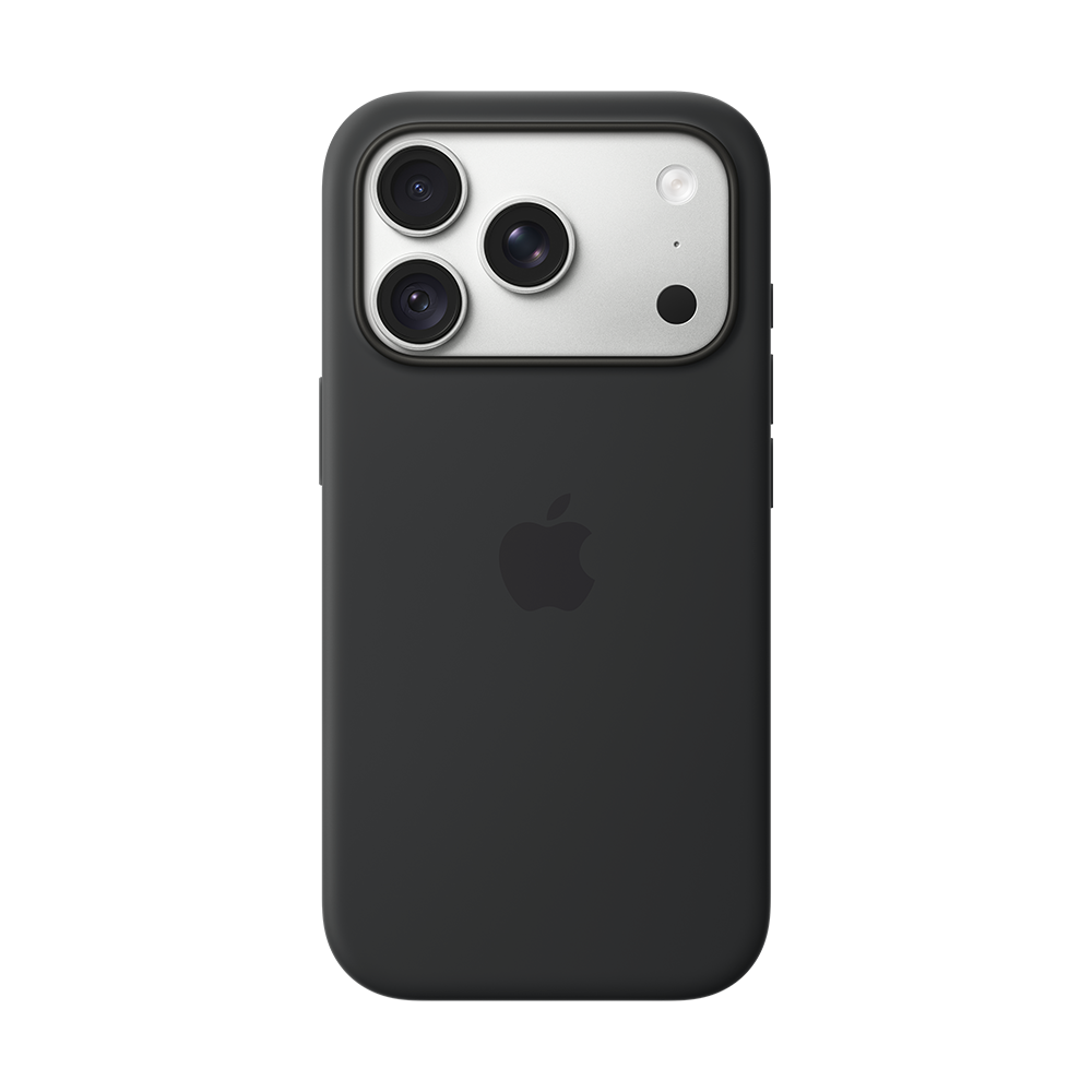 iPhone 18 Pro Maxin MagSafe-silikonikuori - musta