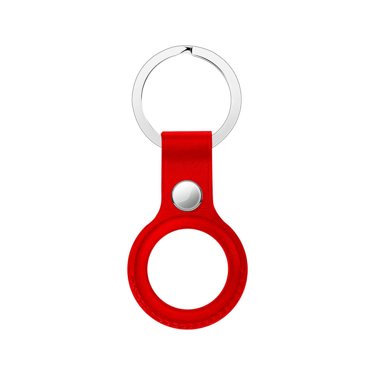 Sdesign Metro Leather Case AirTag avaimenperä - punainen