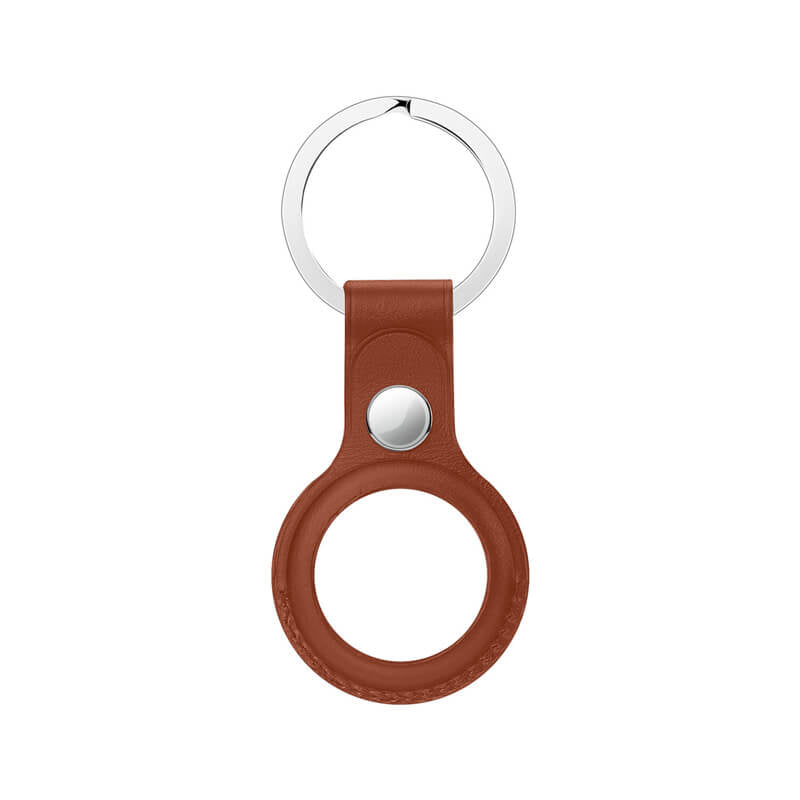 Sdesign Metro Leather Case AirTag avaimenperä - ruskea