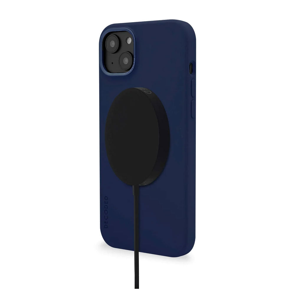 Decoded iPhone 14 silikonikuori MagSafella - sininen