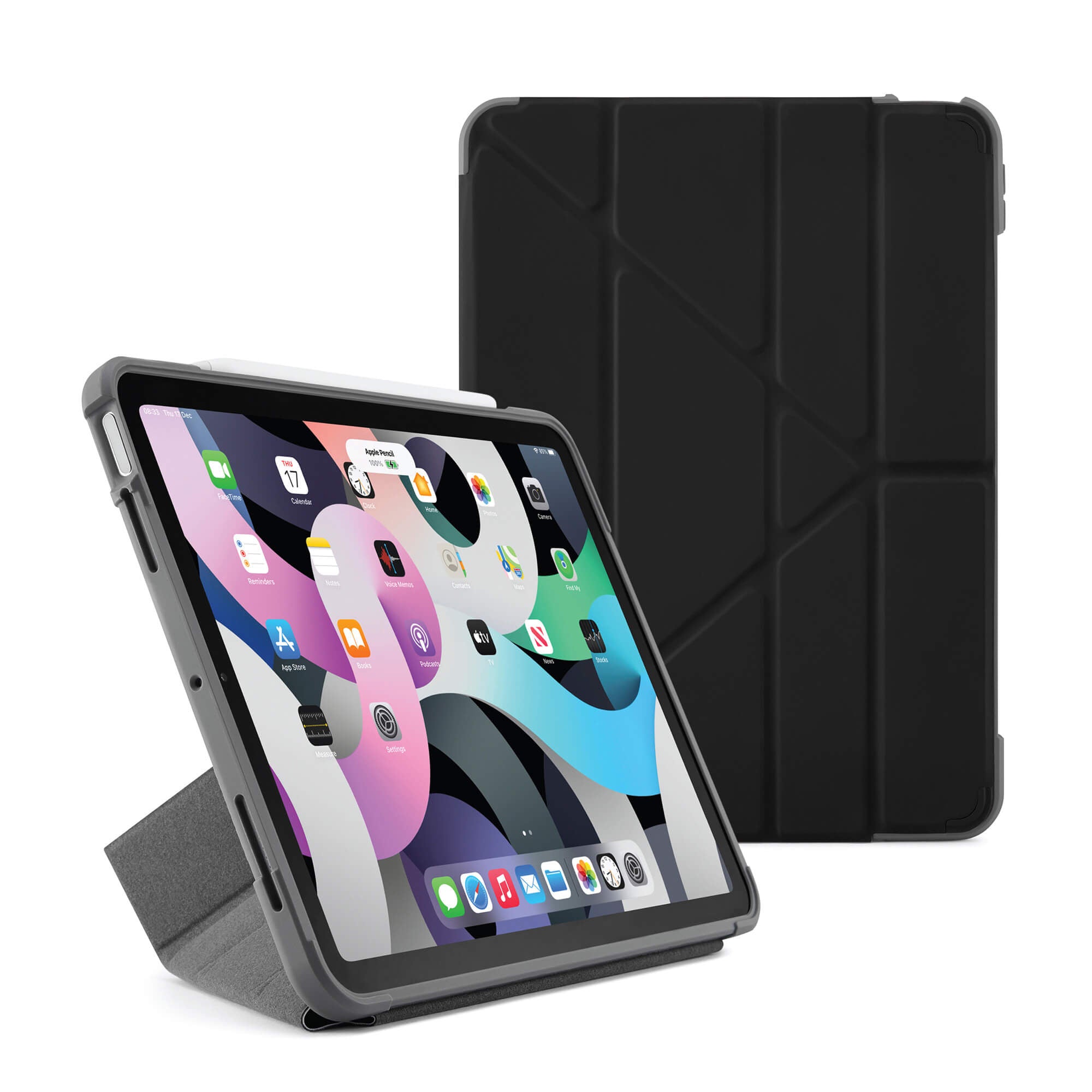 Pipetto Origami iPad Air 10,9" suoja, musta