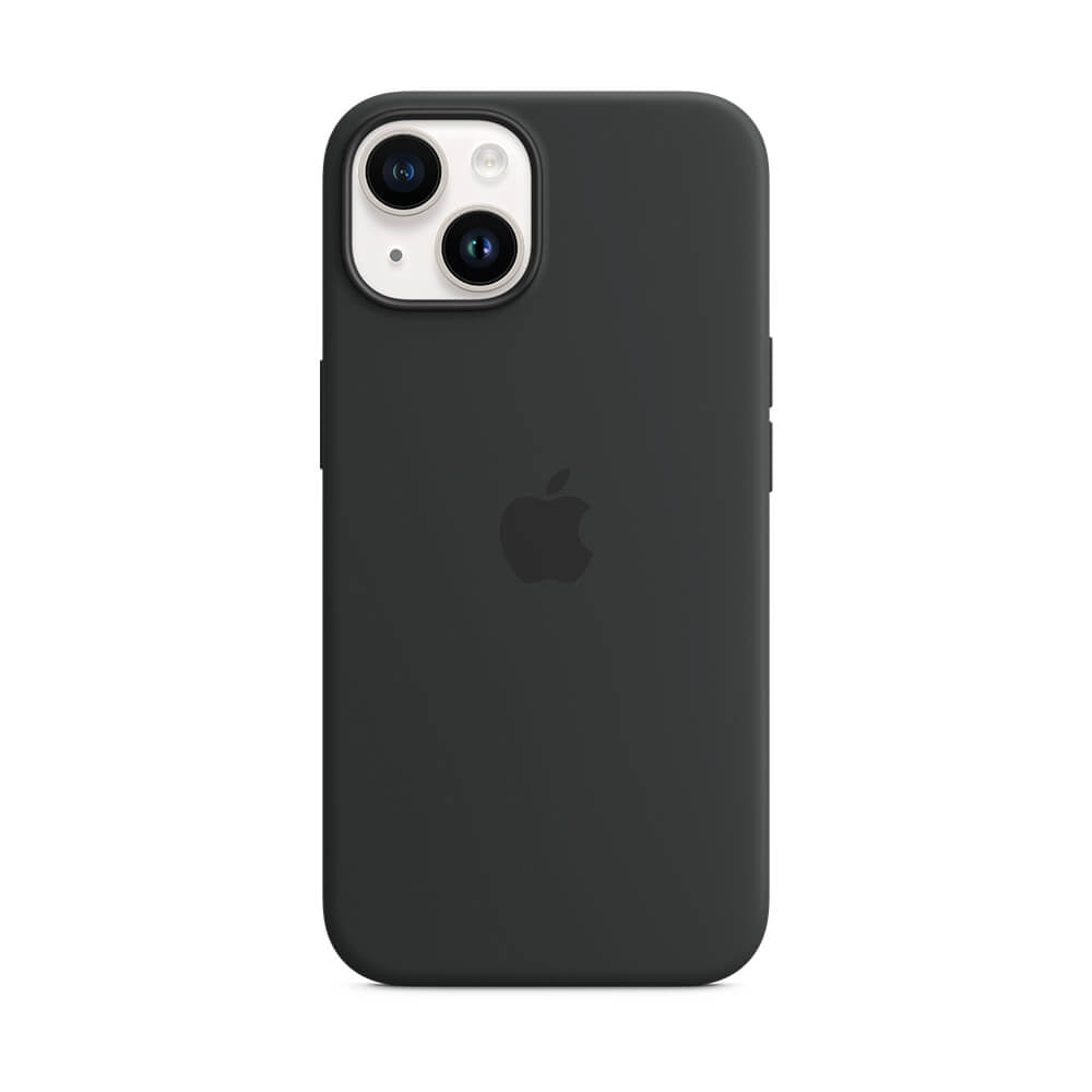 iPhone 14 Plussan MagSafe-silikonikuori - keskiyö