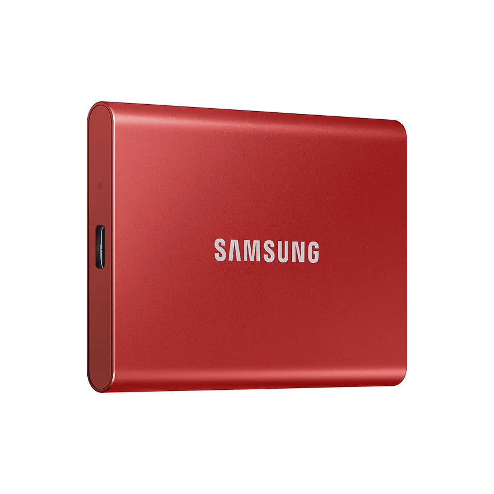 Samsung T7 -ulkoinen SSD-levy, 1 Tt - punainen