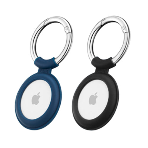 Sdesign Silikoni AirTag avaimenperä 2kpl - sininen / musta