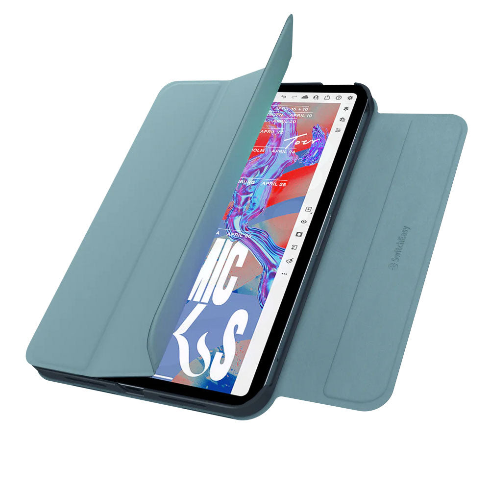 Switcheasy Origami PLUS iPad Mini 6. generaatio suoja, vaaleahko sininen