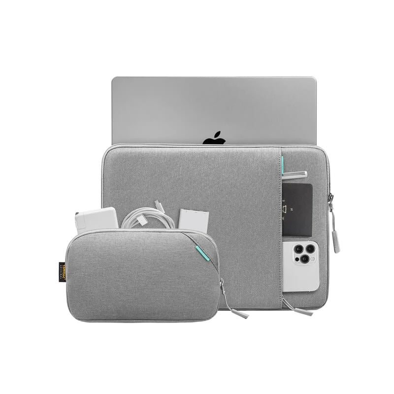 tomtoc Versatile A13 MacBook Pro 16" suoja + pussi, harmaa