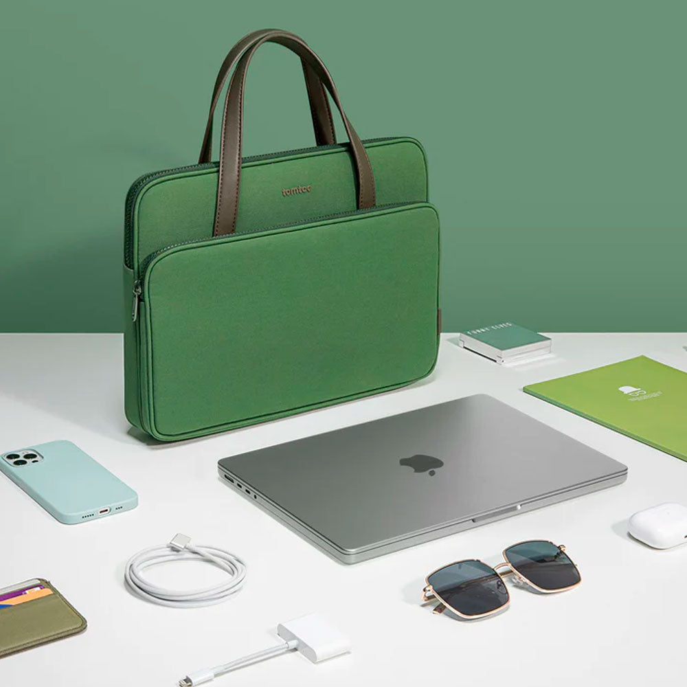 Tomtoc The Her-H21 laukku 14" MacBook Prolle - vihreä